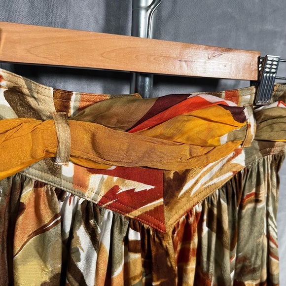 ESCADA VINTAGE 90s Boho Tropical Corset Maxi Skirt Sz 34/ Small - Picture 4 of 9